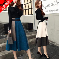 2022 Fashion big code retro medium long style Temperament Famous for High Sensation Casual Goddess Van Advanced Sensation