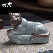 Zodiac family with small tiger tea spotting piece boutique can raise open piece ceramic tea set tea tray tea road matching ornament