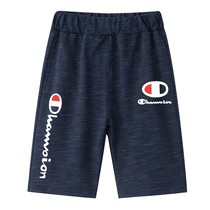 Boys slub cotton shorts childrens cotton casual five-point pants in the big childrens pants summer loose thin wear tide