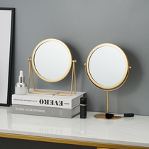 ins Nordic Net red desktop makeup mirror dormitory female desktop portable large student small mirror home vanity mirror