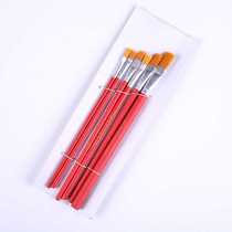 6 clothes red pole nylon hair oil paintbrush Water powder propylene painting Painted Pen Suit Drawing Pen Clear