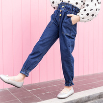 Girls  pants 2021 new autumn jeans childrens pants Korean version of the foreign girl spring and autumn tide pants