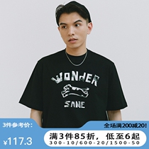 SAMESAME22SS Black Panther American retro loose t-shirt male summer hip hop 50% sleeve round collar casual blouse