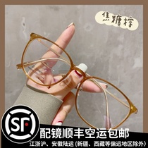 Advanced Sensation Vegan Light 6 gr brown ins anti-blue light Radiation South Korean small crowd myopia can be matched with degree glasses female