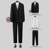 Autumn and winter professional wear small suit suit suit female Korean version fashion temperament College student work clothes interview civil servant