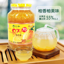 Sanwa Honey Grapefruit Tea 1000g Korea imported honey grapefruit tea drink Drink fruit tea afternoon drink