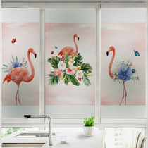 Customized glue-free simple style fire n door anti-push pulling anti-decorative blackout peeking bird window glass foil sticker