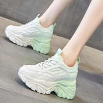 Fried Street Old Daddy Shoes Women Ins Tide 2022 Summer New Breathable Casual Shoes Thick Bottom Inner Heightening Womens Shoes Muffins