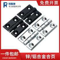 Chrome-plated zinc alloy hinge aluminum distribution box 4060 electric cabinet door hinge machine tool industrial hinge heavy-duty thickened metal