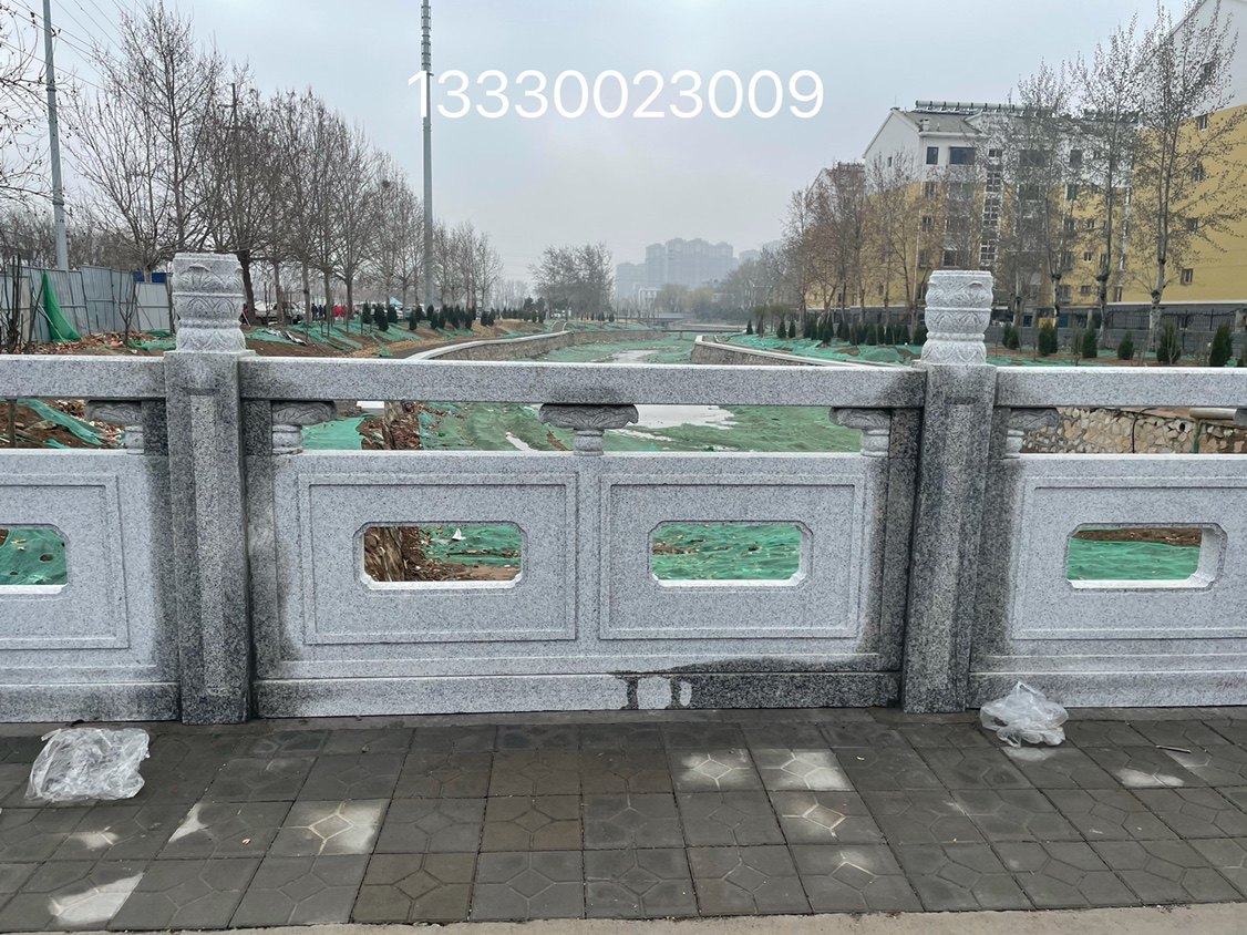 Flame plate natural granite marble hugging river railing railing forest landscape stone sesame white pond temple