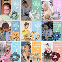 Large intestine Hairband head rope Plaid hair rope tie Yu Shuxin with jk girl headwear Korean hair accessories