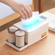 Living room tissue box with cotton swab tooth swab set