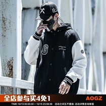 Xiaobin national tide coat mens trend autumn and winter couples clothes loose casual versatile baseball jacket