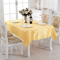 Home hotel tablecloth fabric dining tablecloth yellow earthy tablecloth rectangular table tablecloth coffee table tablecloth