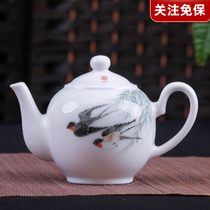 Flash Photograph of Hunan Arts and Crafts Teachers and Students Zhang Shan's Underglaze Hand-painted Tea Ware Teapot Teapot YXC157