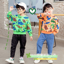 Baby clothes spring and autumn models 2021 new boys jacket autumn long sleeve children foreign-style boy dinosaur clothes tide