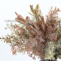 Lancolson simulation flower Morandi color plastic plus Frost subtilis living room decoration fake flower