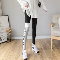Put the pants out of the spring and autumn black thin elasticity tight thin waist repair new nine-minute foot pants