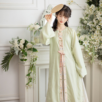 Pool summer: hedges flower cats clear round neckline long shirts press pleats for original improvement Hanfu womens daily state tide autumn