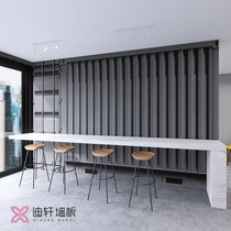 Iron container siding board milk tea shop bar decoration integrated wall board industrial wind background buckle board garage waterproof
