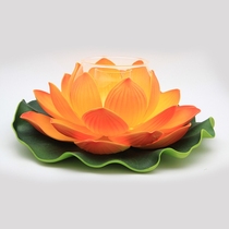 New simulation lotus floating sleeping lotus lamp props with lights Lotus Kongming lamp Wishing lamp Festival decorations