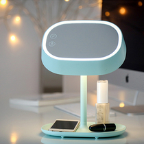 MUID mirror makeup mirror with lamp desktop LED lamp dormitory desktop girl makeup lamp Princess Mirror vanity mirror