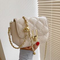 France Cone Koery genuine leather superfire bag for womens winter 2022 new tide chain single shoulder inclined satchel bag small square bag