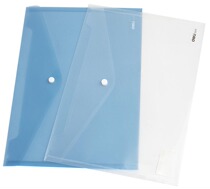 Deri 5505 plastic file bag wholesale transparent press button kit A4 test paper bag can be printed custom LOGO