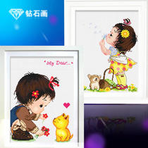 Diamond painting 2021 new living room cartoon characters childrens room puppies handmade their own diamond embroidery student