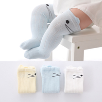 Summer Thin Pure Cotton Baby Stocking Mid Ring Baby High Rolling Newborn Socks Kids Socks 0-1-3 Years