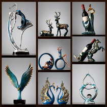 Small ornaments Nordic light luxury home decorations Living room entrance Modern creative simple TV cabinet Wine cabinet decorations