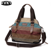 Middle-aged and elderly ladies mother mother-in-law Canvas Handbag Casual out the door Single-shoulder inclined satchel Large-capacity bag