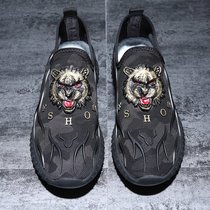 Autumn feet mens trendy shoes coconut shoes father sports trend canvas shoes a pedal breathable lazy lazy casual shoes men