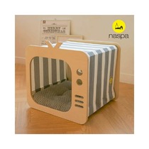 HaBe] Cat dog kennel Handmade Birch creative TV pet kennel imported from Korea