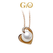 GiO jewelry Japan Akoya sea water pearl necklace pendant 18K gold love choker to send girlfriend
