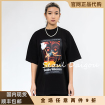 we11done official website 21ss witch movie poster printing loose t-shirt welldone short-sleeved