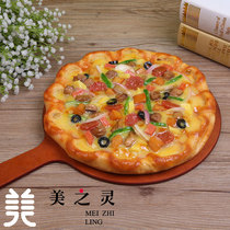 Custom new products simulation lace bacon vegetable pizza food food model fake dish sample photography props