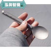 Ship long-term pure titanium tableware spoon Fork real titanium is very light and strong resistant to seawater corrosion and stable metal