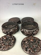 Generation of carved red sandalwood smoker ornaments antique wood old wood antique red sandalwood small leaf red sandalwood clear