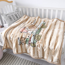 Mary Siwei baby autumn and winter hug quilt double-sided blanket Plush blanket Cartoon childrens kindergarten double-layer blanket