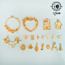 miss small morning diy crystal drops glue uv resin glue color protection border cute girl frame golden border