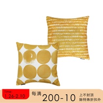 Draft Nordic ins Summer Model Room Sofa Floating Window Living Room Bedside Pillow Pillow Ink Dot Mustard Yellow