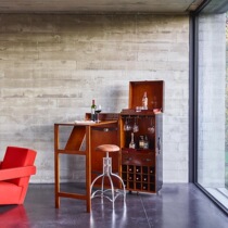 Dutch imported AuthenticModels retro solid wood furniture living room bedroom coffee table cabinet decoration bedside