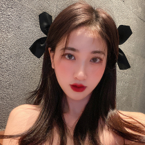 Black Bow Tie Hair Clip Woman 2021 New Headwear South Korea Side Clip Girl Net Red Card With Top Clip