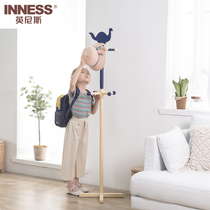 Innis childrens solid wood bedroom floor-to-ceiling cartoon cute coat rack simple creative clothes rack household hanger