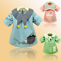 Midou Cool blouse boys and girls infants children reverse dressing spring autumn and winter plus size wick thick velvet waterproof eating clothes