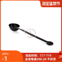 Coffee powder bean measuring spoon Plastic coffee bean spoon Coffee powder long handle measuring spoon 8g dried fruit snack measuring spoon