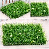 Elegant high-grade encryption simulation lawn block decoration plant wall background wall artificial fake lawn balcony wall