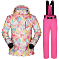 2019 winter ski suit womens suit outdoor windproof waterproof thickened warm Korean ski suit pants suit women