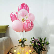 Birthday Decorated Balloon Girl Baby Birthday Party Scene Placement Spring Tours Picnic Goods Preparation Nets Red Musts